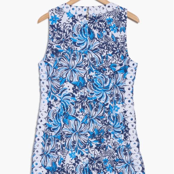 NWT! Lilly Pulitzer Mila Stretch Shift Dress Low Tide Navy Pandarama Size 6 - Picture 9 of 9